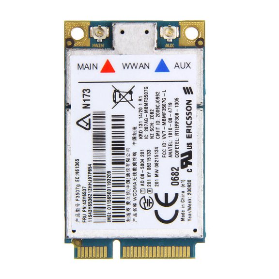 FOR Card for Unlocked F3507G 3G HSDPA WCDMA GPRS GPS 43Y6513 for X200t W500 T500