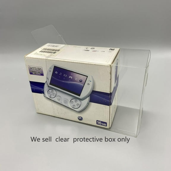 FOR Clear protective PET cover For PSP GO EU HK version game console collection display storage protection