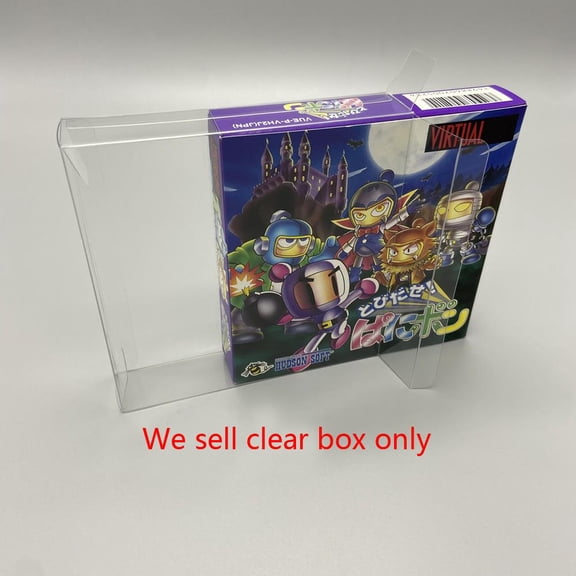FOR Clear transparent cover For VIRTUAL BOY VB game display storage PET protective