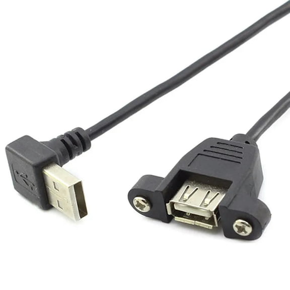 FOR Computer Data Line USB 2.0 B Female Socket Panel Mount To USB B Male Printer Extension Cord with Ear Mount Extension Cable Wired