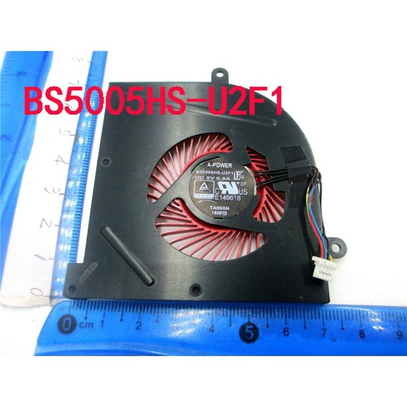 FOR Cooler FOR GS63VR GS63 GS73 GS73VR MS-17B1 Stealth Pro A-POWER CPU BS5005HS-U2F1 GPU BS5005HS-U2L1 Cooling Red