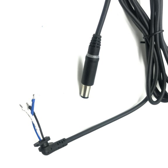 FOR Copper DC Tip Plug Connector Cord Cable for Laptop Adapter black Pin 7.4 x 5.0 7.4*5.0mm with Led Light 1.8M