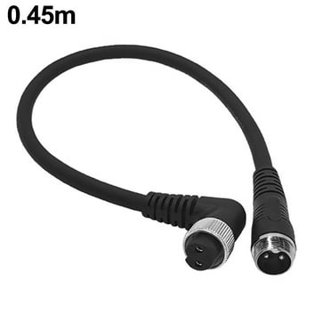FOR DAIWA FOR Elbow 2 Holes Electric Fishing Reel Battery Power Cable 0.45/1/1.5/2m Fishing Replacement Equipment