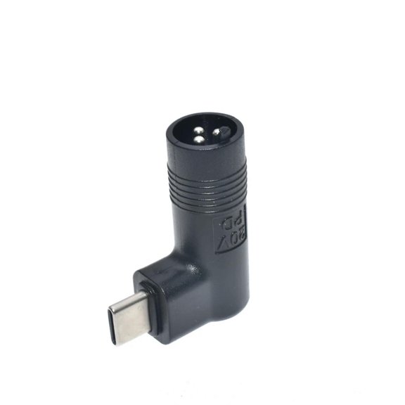 FOR DC 3 Pin to USB C PD Power Jack Connector 65W Type C for Laptop Tablet Phone