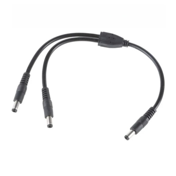 FOR DC Power supply Connector Extension Cable 5.5 x 2.5mm 1 Male To 2 Male Plug Splitter Power Cable for CCTV Camera Adapter Cords