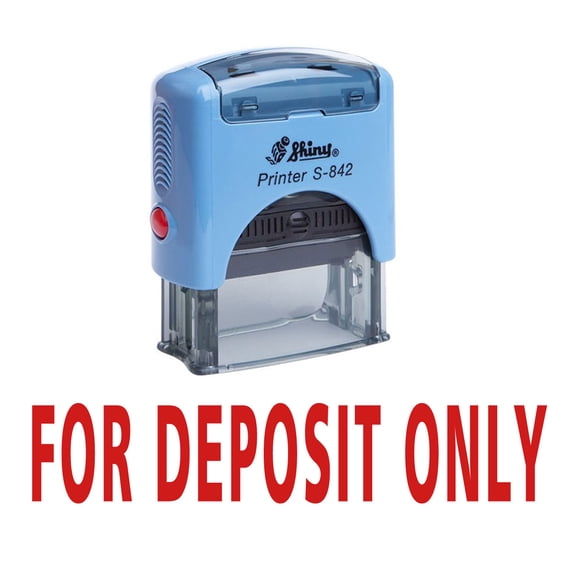 FOR DEPOSIT ONLY Self Inking Rubber Stamp Custom Shiny Office Stationary Stamp
