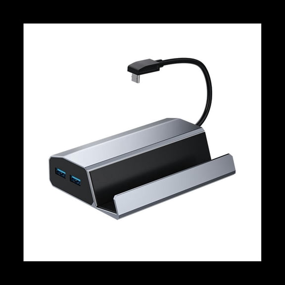FOR Docking Station TV Base Stand 6 in 1 Hub Aluminum Alloy Holder Dock 60Hz -Compatible USB-C