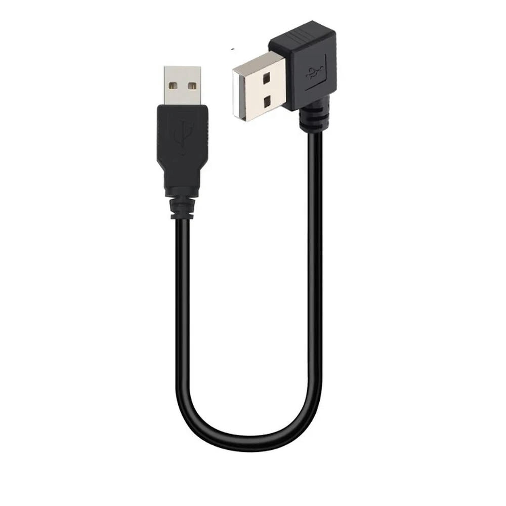 FOR Double USB2.0 Male to male Cable 25CM Right to Left USB cable Bend the USB extension cable up and down