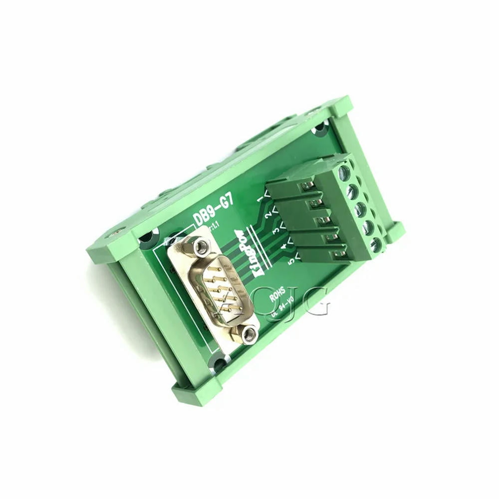 FOR Dual DB9 D-Sub DIN Rail Mount Interface Module , 2-Ports DB9 Female ...
