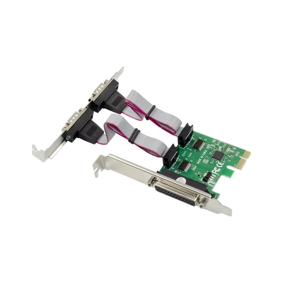 FOR Dual db9 RS-232 LPT to pci-e Adapter PCI Express Parallel Serial Com Card Pcie to 2 ports rs232 db25 99100 set