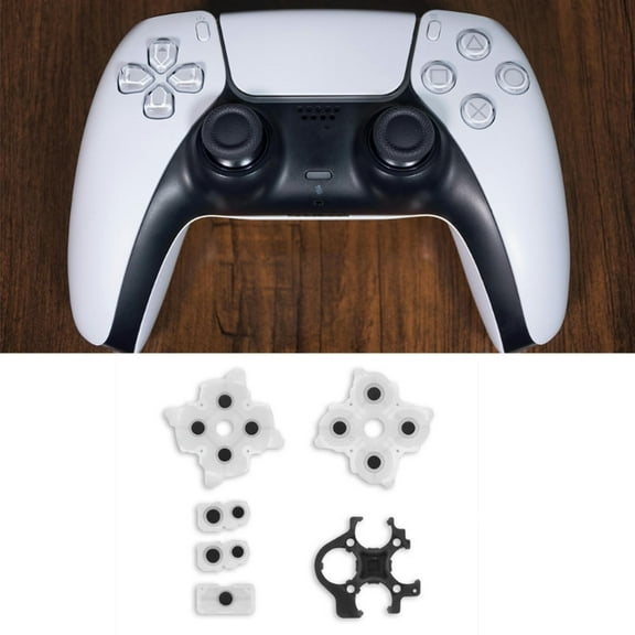 FOR Durable Rubber Conductive Rubber Adhesive Button Pad Keypads Replacement Accessories for PS--4 Controller Gamepad
