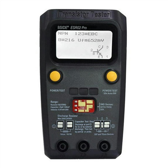 FOR ESR02 Pro Transistor Tester Digital Multimeter Diode Triode Resistor Capacitance Inductance MOSFET NPN Triac(A)