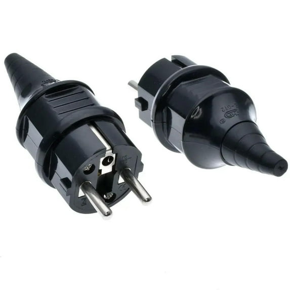 FOR EU Waterproof IP54 Industrial Electrical Power Type E Rewireable Male Outlet 250V 4000W