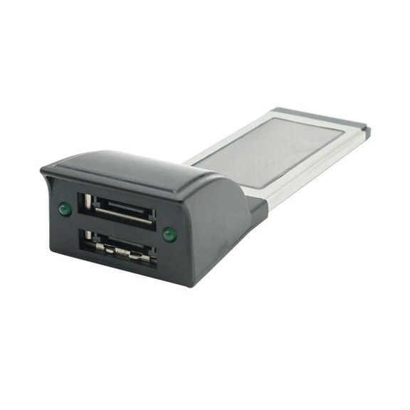 FOR Express Card ExpressCard 34mm to 2 port eSata Adapter