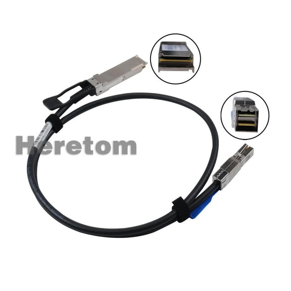 FOR External SAS Cable QSFP SFF-8436 to SFF-8644 Hybrid HD Mini SAS Cable 0.5/1/2M
