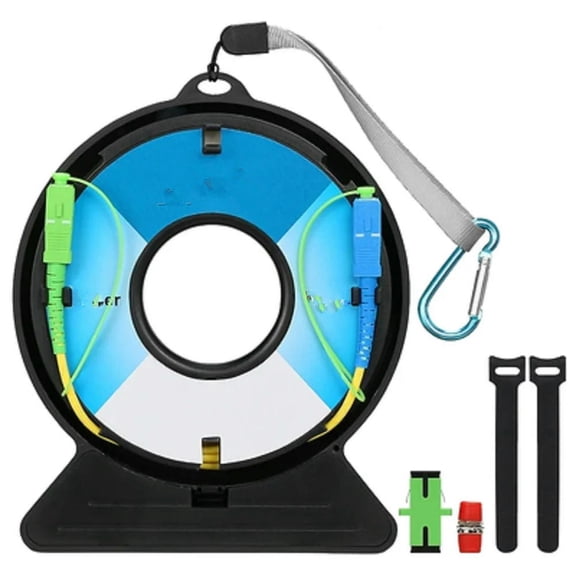 FOR FC UPC Single Mode 9/125um 1310/1550nm OTDR Launch Cable Box,500m/1KM Fiber Ring 1pcs