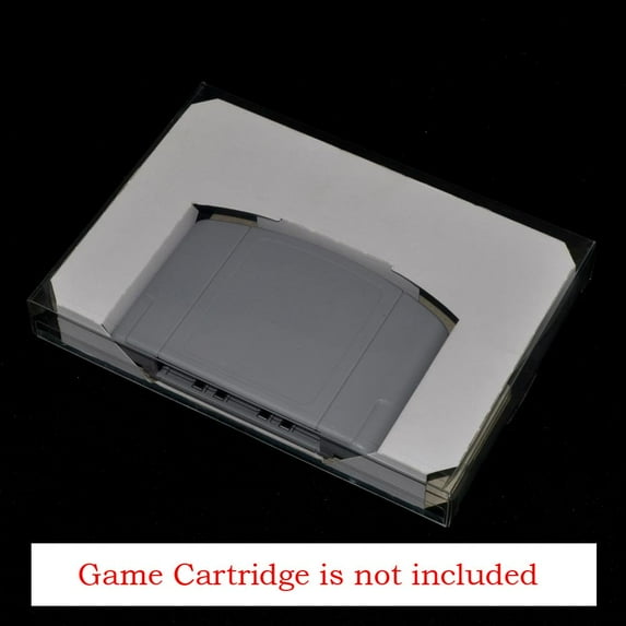 FOR For N64 Carton Inner Inlay Insert Tray PAL NTSC for N 64 CIB Game Cartridge with plastic PET Protector Case