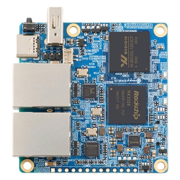 FOR For Pi R1 Plus LTS RK3328 Quad- ARM Cortex-A53 1GB RAM Dual Gigabit Ethernet Port Openwrt Development Board