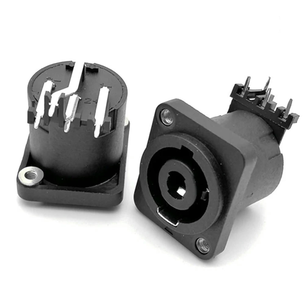 FOR Four- speaker professional socket 4- audio cable connector power ...