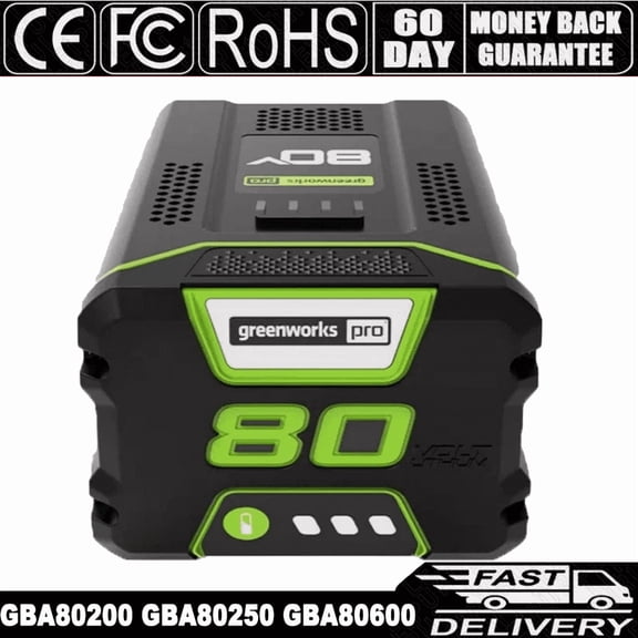 FOR Greenworks 80V Lithium Ion 5.0Ah Rechargeable Li-ion Battery BAB727 GBA80200