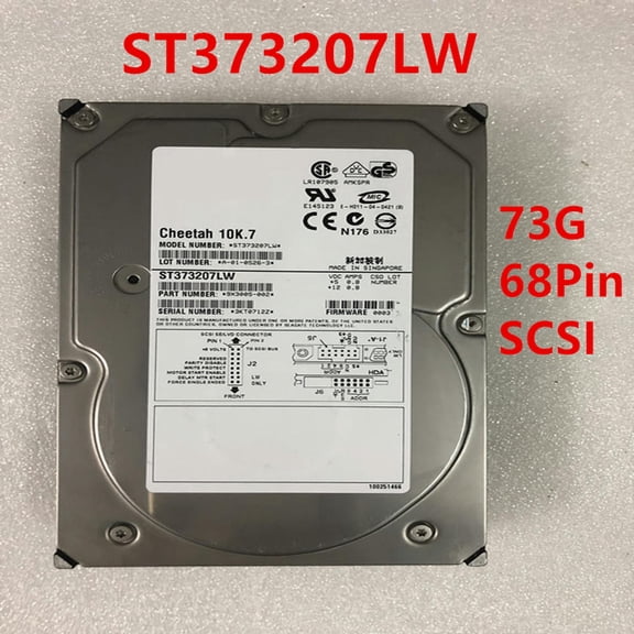 FOR HDD For Ultra320 73GB 3.5 10K7 SCSI 68PIN 8MB For Internal HDD For Server HDD For ST373207LW
