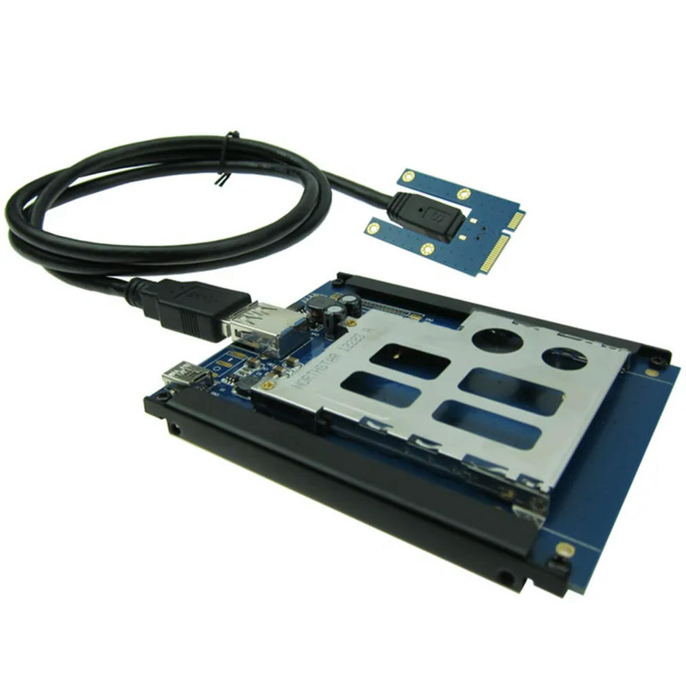 Card Reder Paci FOR Half Full Size Mini PCIe USB 2.0 To 54 34 slot Adapter PCI express ...