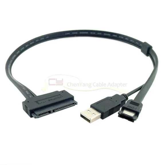 FOR Hard Disk Drive 2 5 inch SATA 22Pin to eSATA Data USB Powered Cable Adapter 0.5M