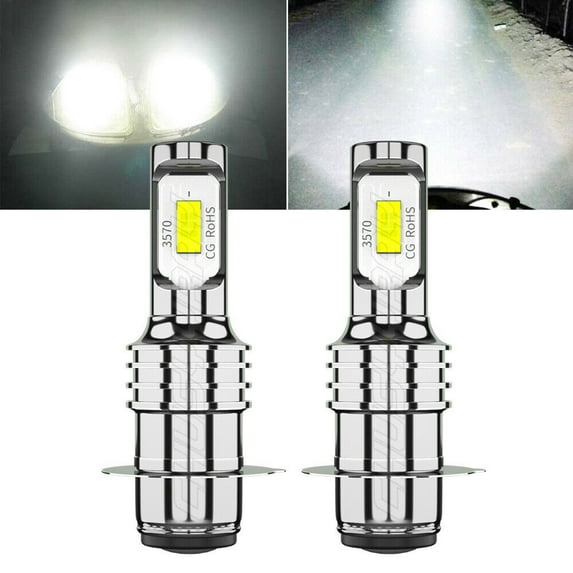 FOR Honda Rincon 650 680 2003-2014 2015 2X H6 LED Headlight Light Bulbs 6000K