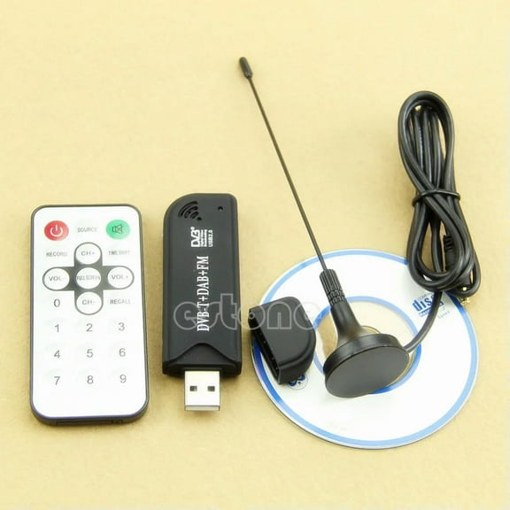 FOR Hot RTL2832U+R820T USB2.0 Digital DVB-T SDR+DAB+ HDTV TV Tuner Stick