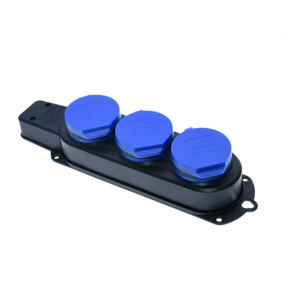 FOR IP44 16A 3000W EU 2PE 3W Outdoor Waterproof Outlet Rain with Cover Extension Power Strip