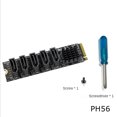 thumbnail image 1 of FOR JMB585 PCI-E X16 Signal Split Array Card M.2 NVME 4 x Disks RAID Card Expansion PCIe 16x To SATA 20-Ports Extension Adapter Card, 1 of 1