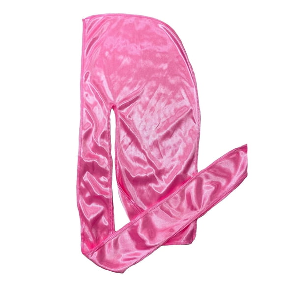 FOR KINGS. BY KINGS CROWN LMTD SUPPLY Silky Durag Waves 360-360 waver Du Rag with long tails and quadruple stitching - Comfort and Compression (Pink)