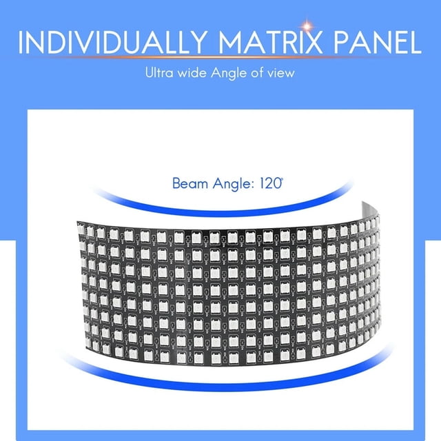 FOR LED Matrix Panel WS2812B 832 Pixels Digital ible Dot Matrix ...