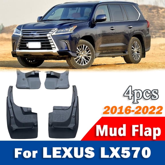 FOR LEXUS LX570 Mudguard Car Mudflaps Fender Mud Flap Guards Splash Mudguard Car Accessories 4pcs 2016 2017 2018 2019 2020 2021
