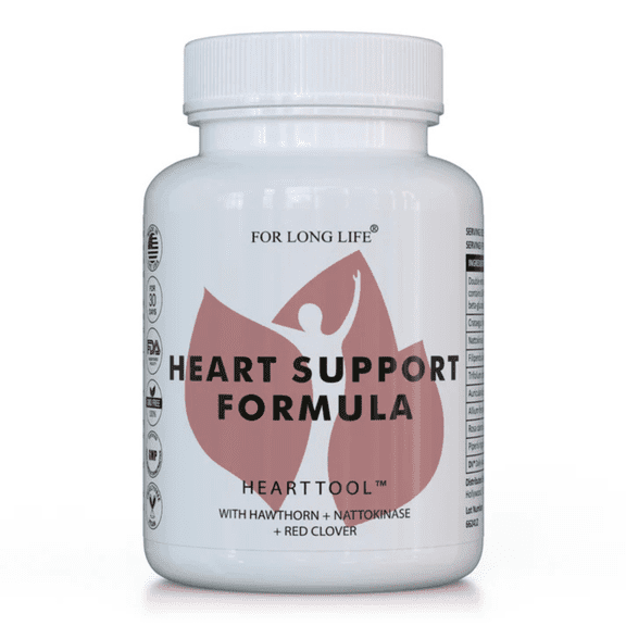 FOR LONG LIFE HEALTHY HEART SUPPORT SUPPLEMENT | Heart Tool Cardiovascular Health Supplement for Optimal Heart Wellness