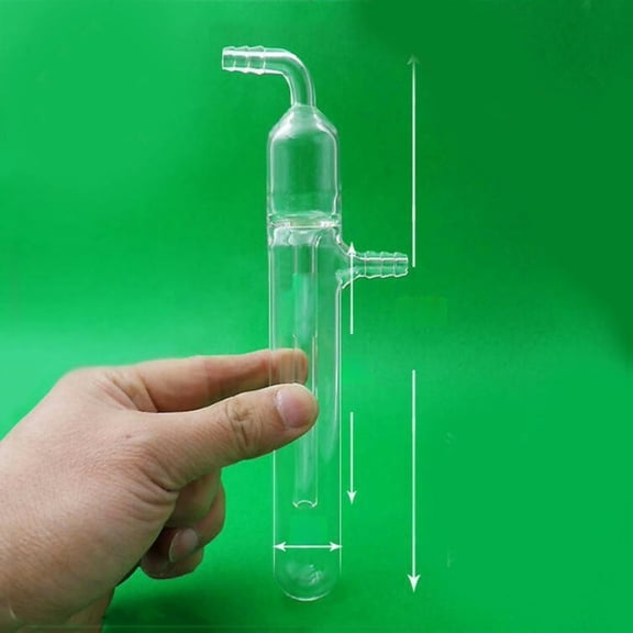 FOR Laboratory Glassware Leakproof Type Glass Oil Bubbler Liquid Sealing Tube