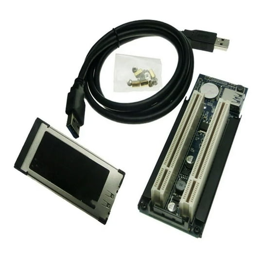FOR Laptop Expresscard 34 To 2 PCI 32bit slots adapter Express Card Riser card for PCI sound card serial parallel card
