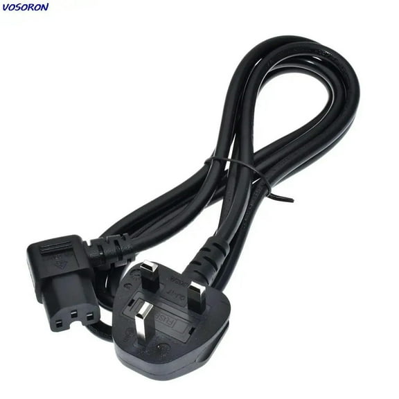 FOR Left Angle IEC320 C15 to UK BS1363 Extension Cable 3G1.0mm PDU Power cord 13A 250V