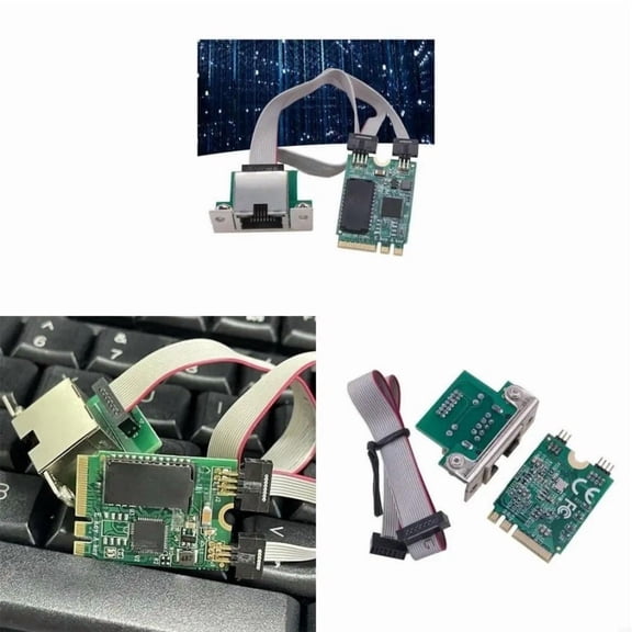 FOR M.2 A+E Networking Adapter 2.5G/1000/100Mbps Fast Transfer 2.5G Ethernet WIFI Routing Card for Gaming Videos Editing