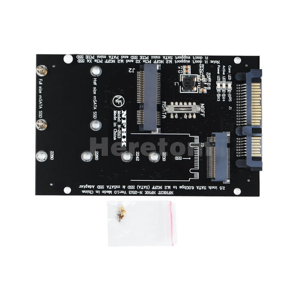 FOR M.2 MSATA to SATA 2.5 inch Adapter Plate 2.5 inch SATA 6.0Gbps to M2 NGFF SATA MSATA SSD Adapter Board Converter Card