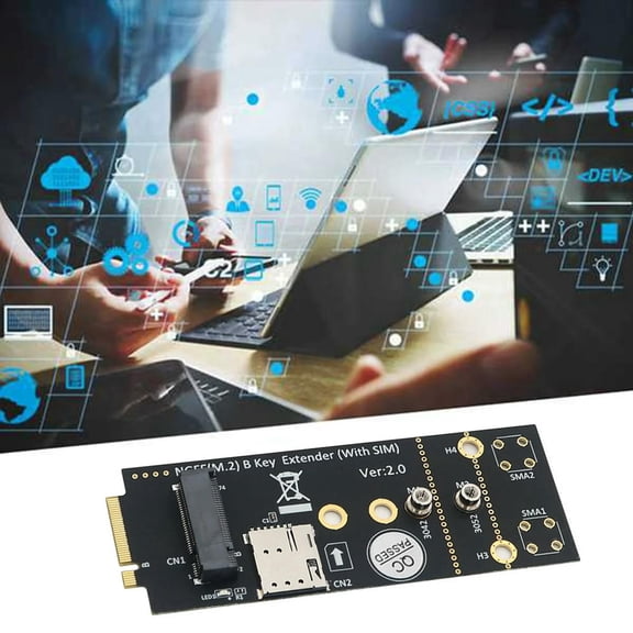 FOR M.2(NGFF) Key B Adapter with SIM Slot for 3G/4G/5G Module Supports SIM Card and 3042/3052 Type M.2 Key B Card Size