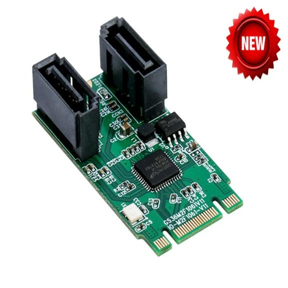 FOR M.2(PCIe) to 2 Port SATA3.0 6G RAID Adapter RAID0 RAID1 win10