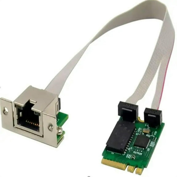 FOR M.2 a+e key 22x30mm M.2 A Key and E Key to 1 Port 10/100/1000Mbps Gigabit Ethernet NIC lan Adapter RTL8111F chip
