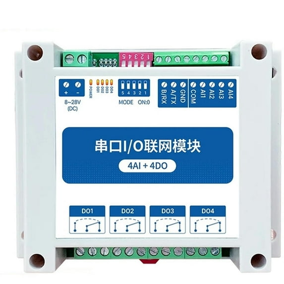 FOR MA01-XACX0440 RS458 Remote Network Module With Serial Port For PLC RS485 4AI+ADO 4 Switch Output Watchdog