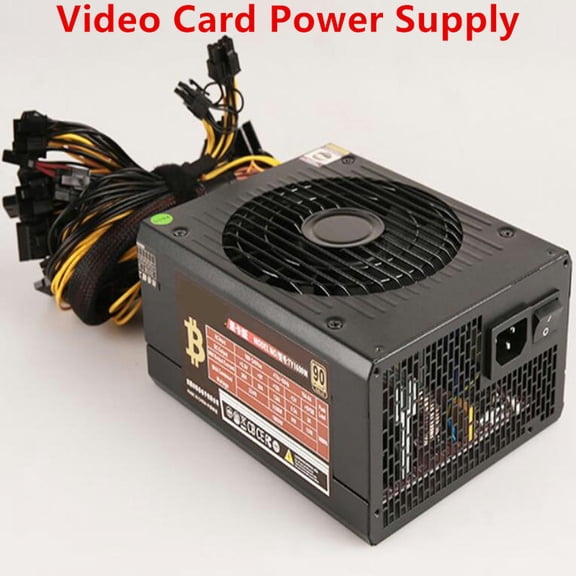 FOR Miner PSU For TopMonutain 570 580 1060 1070 6-card Multi-channel Rated 1500W Peak 1600W Mining Power Supply TY1600W