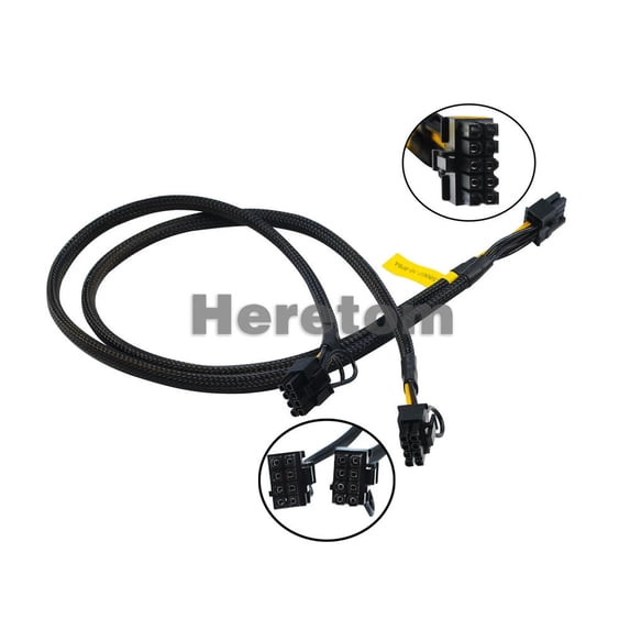 FOR Mini 10PIN to 8+8PIN GPU Graphics Card Modification Power Cable for G8 G9 DL580 G7 Server PCI-E Interface Cable 50cm Sleeved