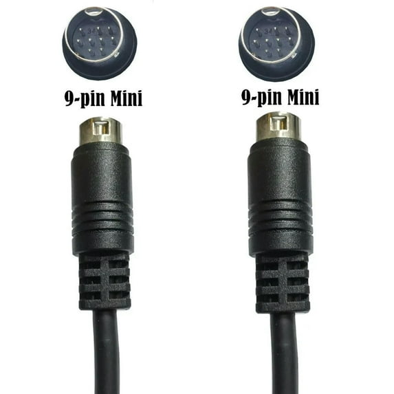 FOR Mini Din 9PIN Adapter Cable Excellent Electrical Conductivity 9 Pin Male to 9 Pin Male Cable for Media Centers 1M 2M