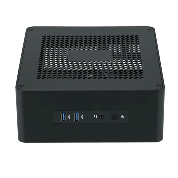 FOR Mini ITX Computer Case HTPC Host Chassis USB3.0 ITX Enclosure Industrial Control Chassis for Office Business Black