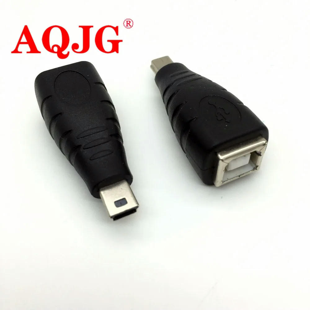 FOR Mini Micro USB 5pin male to USB 2.0 B Type Female Printer Scanner Adapter connector M/F usb 2.0