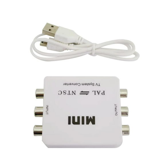 FOR Mini Portable NTSC TO PAL or PAL to NTSC Bi-directional Dual-Way TV Format Video System Converter Composite Connection
